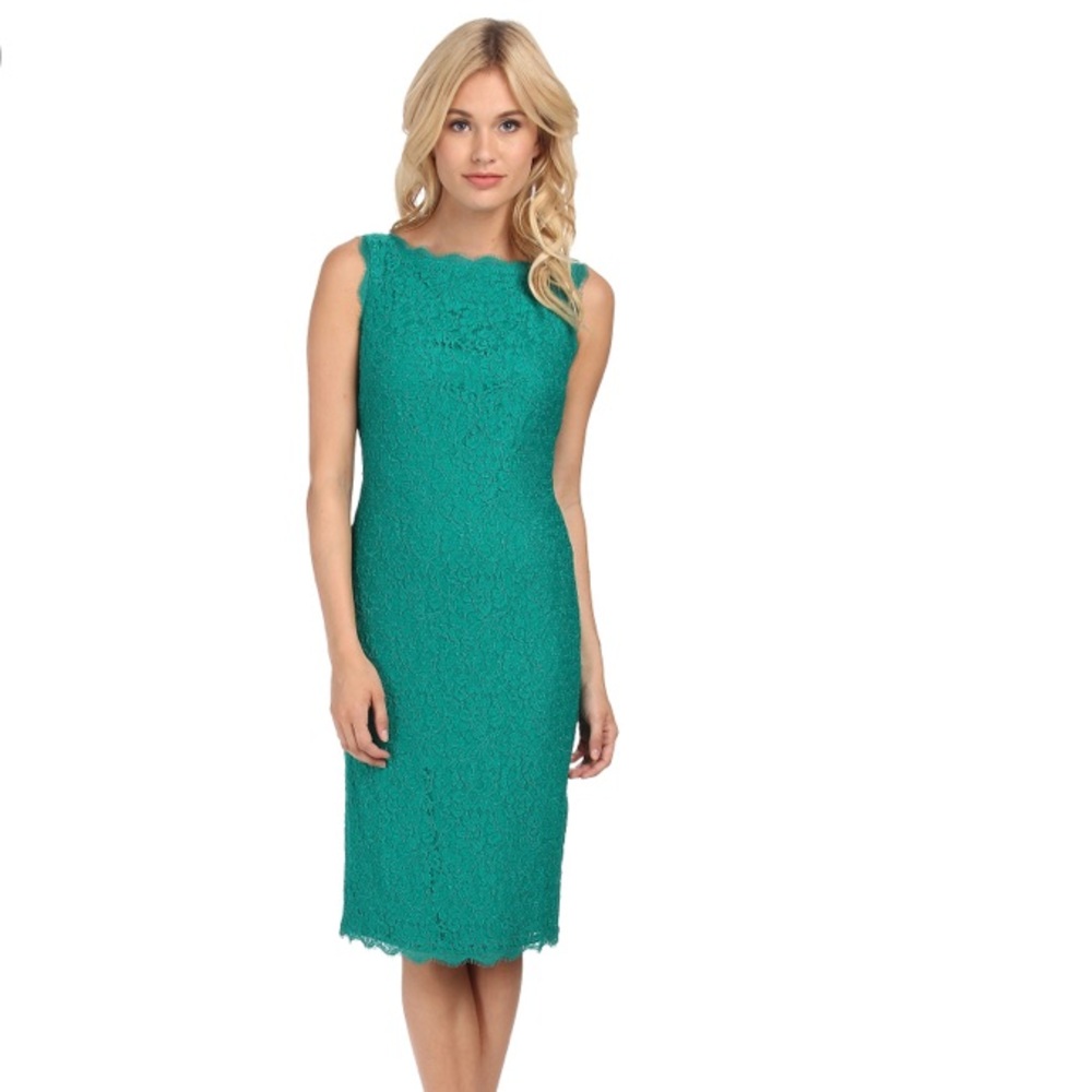 Adrianna Papell Sleeveless Lace Cocktail Dress